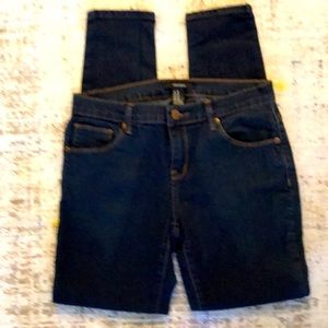 Forever 21 dark blue denim - 5 pocket - skinny jeans - Like new - Size 28 - $18